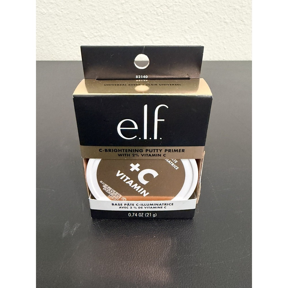 e.l.f C-BRIGHTENING PUTTY PRIMER 2% Vitamin C Skincare 82140 UNIVERSAL SHEER